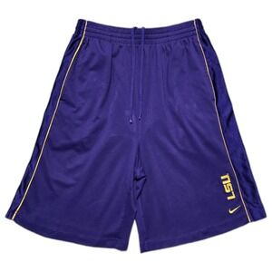 VTG Nike LSU Tigers Basketball Shorts Mens XL Purple Swoosh Athletic